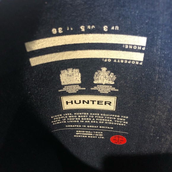 Hunter Original Tour Boots Matte Blue - Picture 6 of 6